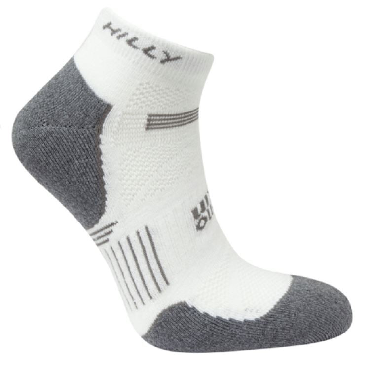 Hilly Men's Supreme Quarter Socks - White Accessories Hilly 