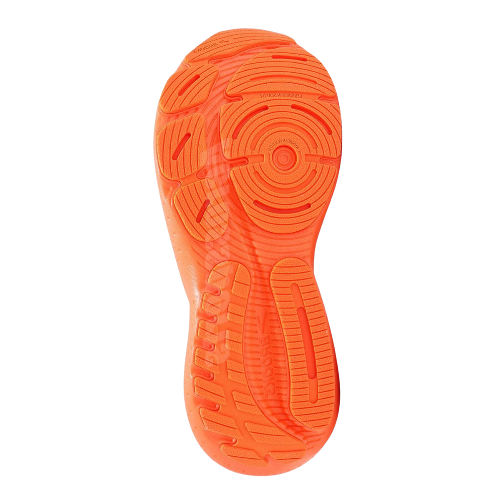 Brooks Men Glycerin 21 Shoe - White / Clownfish - The Marathon Shop 