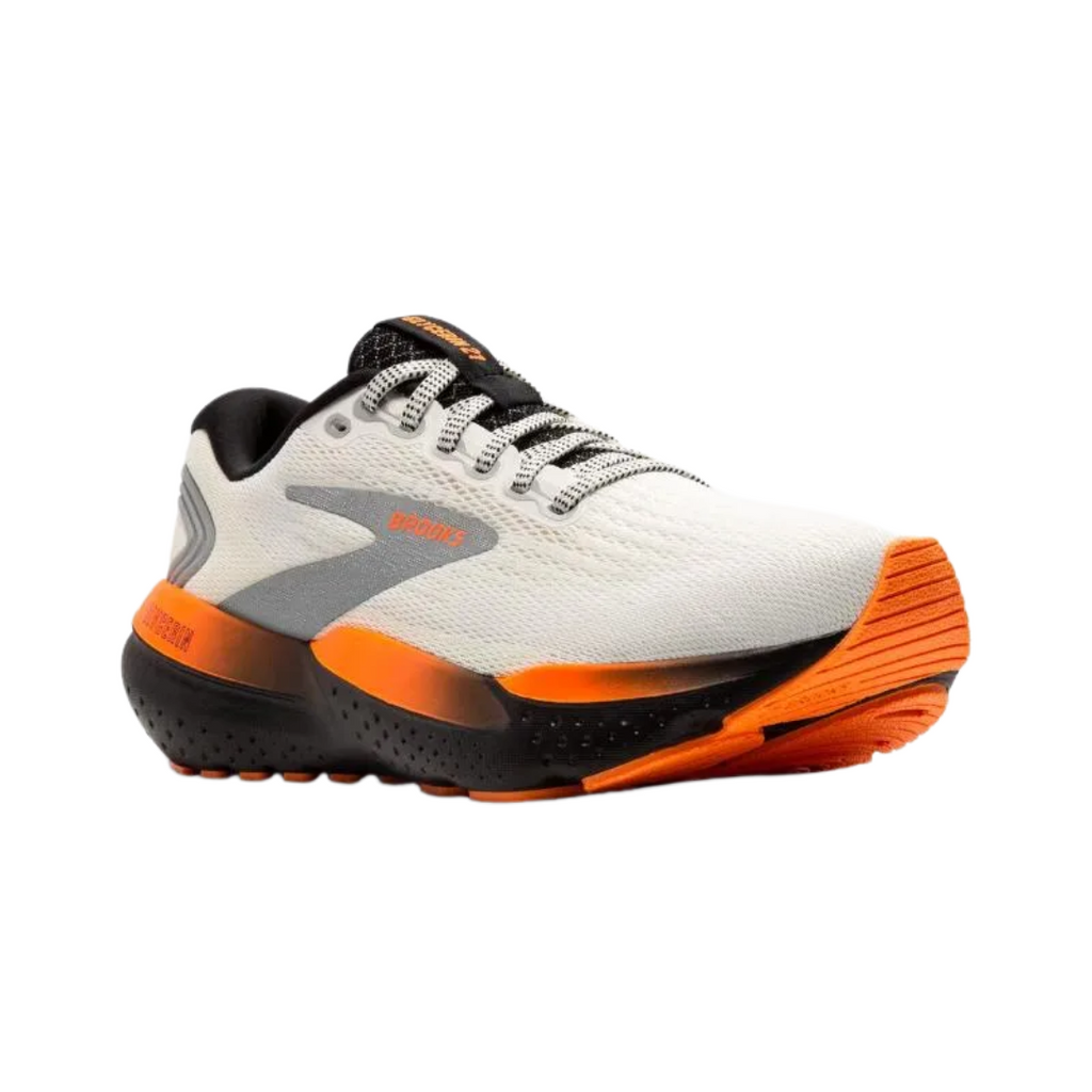 Brooks Men Glycerin 21 Shoe - Ecru / Orange / Black - The Marathon Shop 