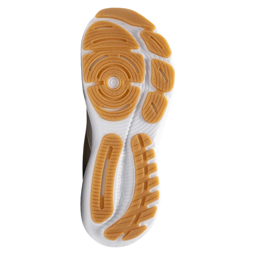 Brooks Men Glycerin 21 - Khaki / Silver / White - The Marathon Shop 