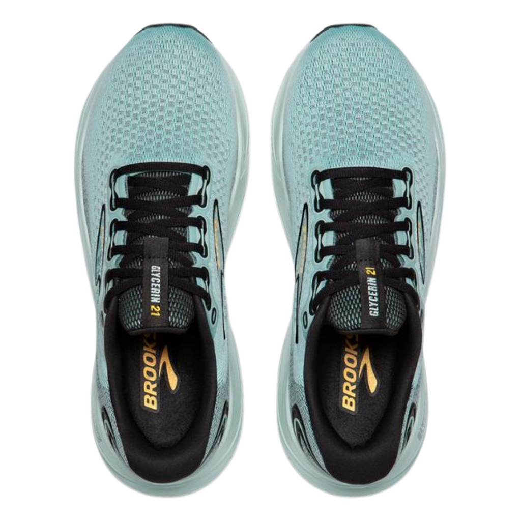 Brooks Men Glycerin 21 - Cloud / Black / Golden - The Marathon Shop 