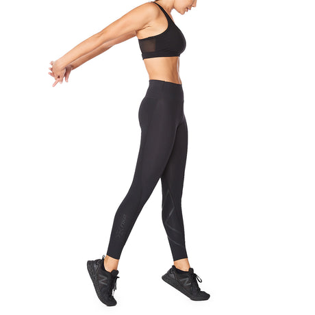 2XU Women Force Mid Rise Compression Tight - The Marathon Shop 