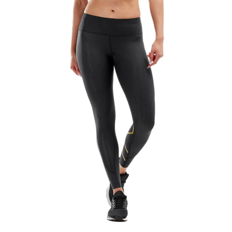 2XU Women Force Mid-Rise Compression Tights - The Marathon Shop 