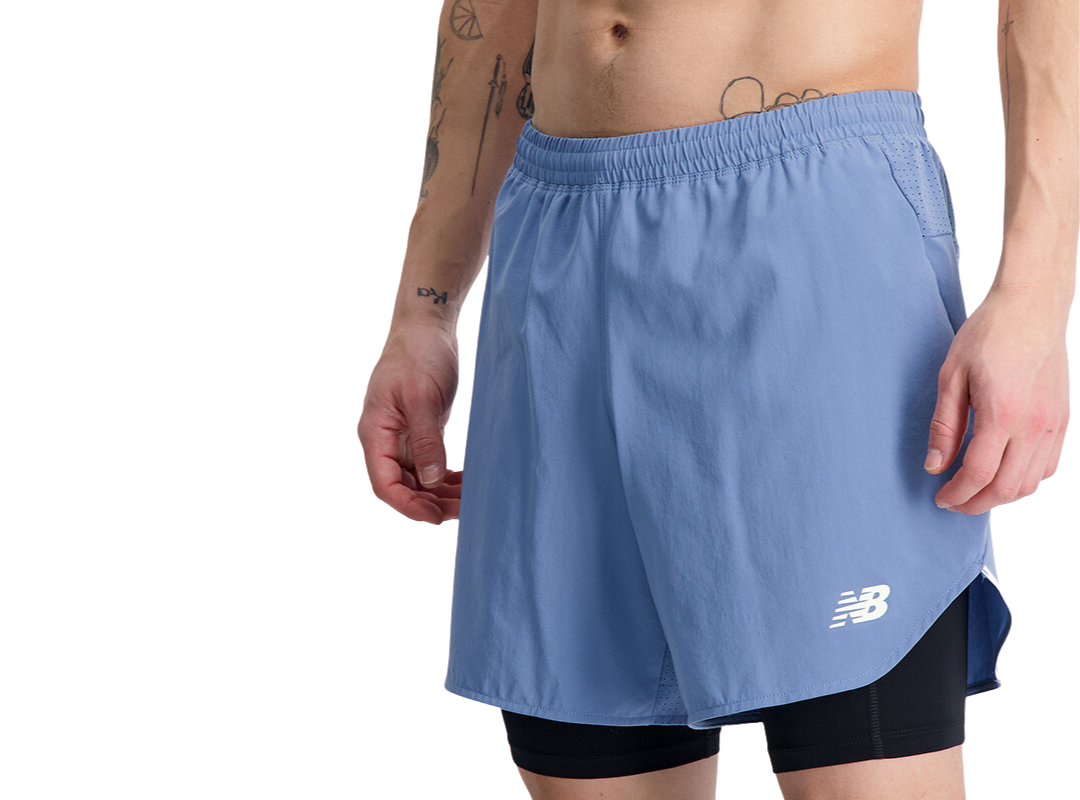 New Balance Men Q Speed 6 Inch 2 In 1 Short