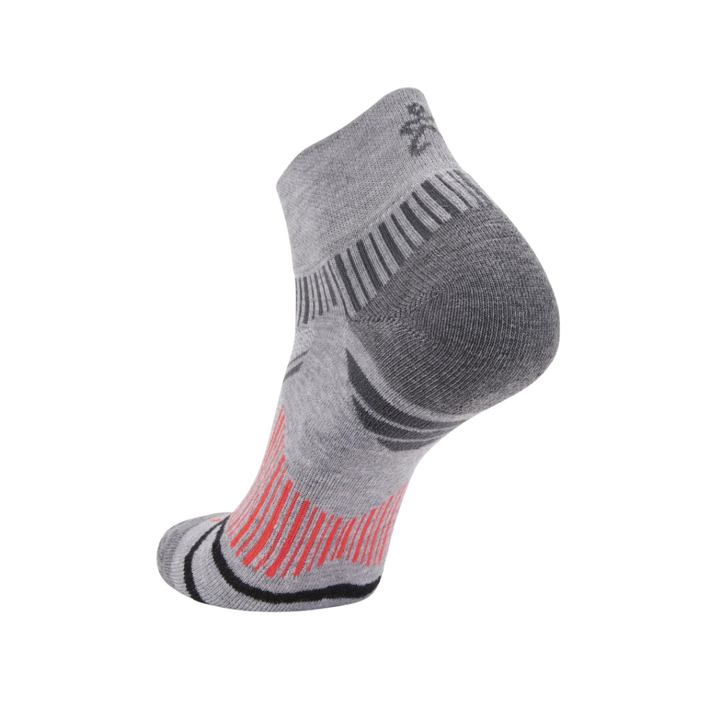 Balega Men Enduro V-Tech Quarter Sock MidGrey - The Marathon Shop 