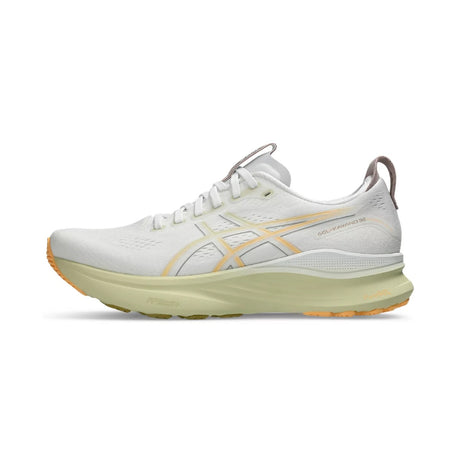 Asics Men Gel-Kayano 32 Running Shoe White/Orange Glow - The Marathon Shop 