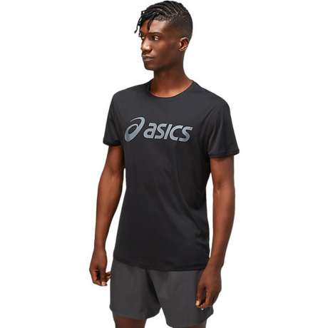 Asics Men Silver Asics Top Performance Black - The Marathon Shop 