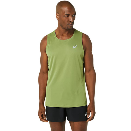 Asics Men Silver Singlet Cactus - The Marathon Shop 