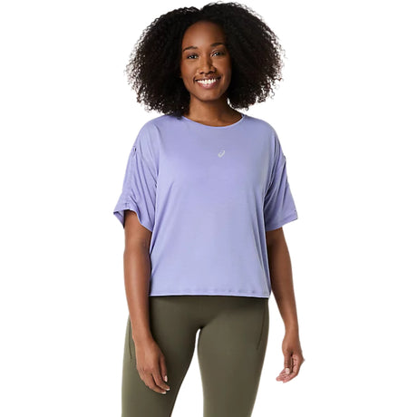 Asics Women Nagino Run Adjustable Short Sleeve Top - The Marathon Shop 