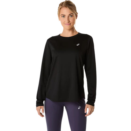 Asics Women Silver Long Sleeve T-Shirt - The Marathon Shop 