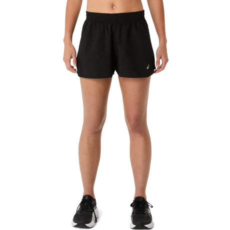 Asics Womens Silver Split Shorts - The Marathon Shop 