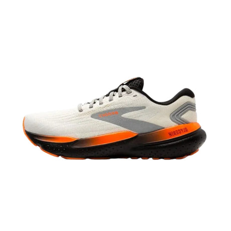 Brooks Men Glycerin 21 Shoe - Ecru / Orange / Black - The Marathon Shop 