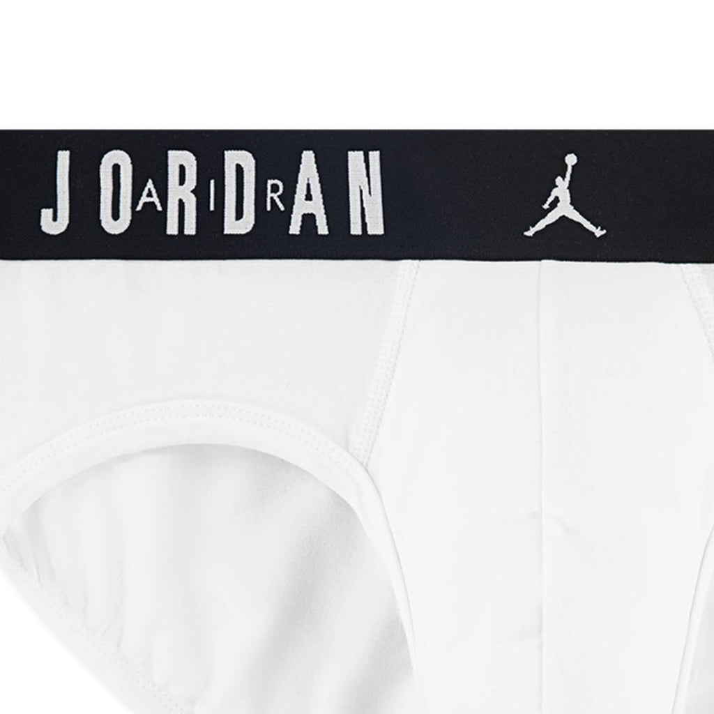 Jordan Men Flight Cotton 3-Pack Brief White - The Marathon Shop 
