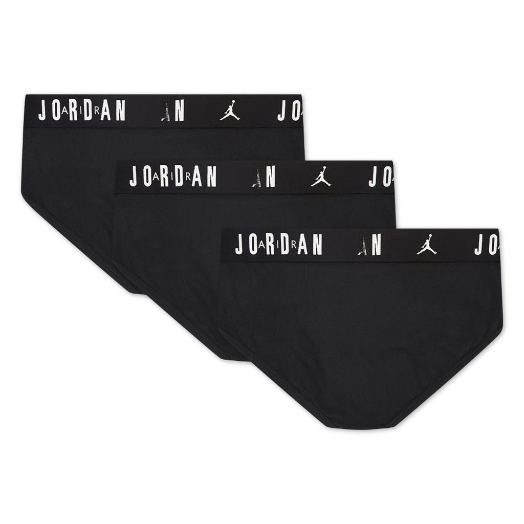 Jordan Men Flight Cotton 3-Pack Brief Black - The Marathon Shop 