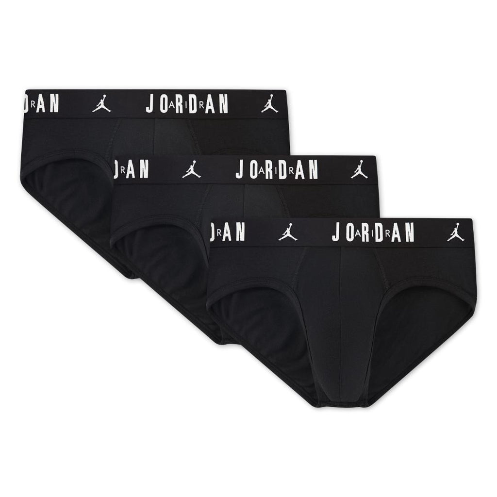 Jordan Men Flight Cotton 3-Pack Brief Black - The Marathon Shop 