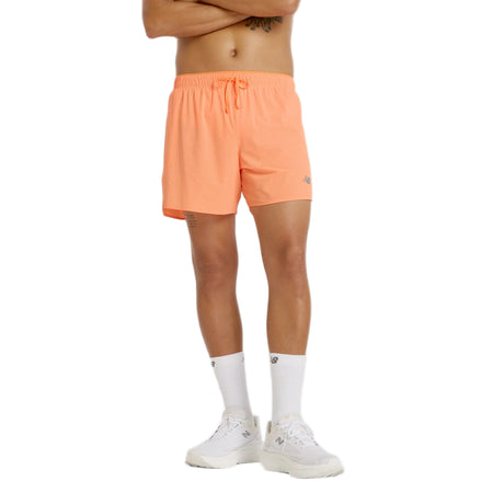 New Balance Men RC Ultra Light Split Short 5" Orange - The Marathon Shop 