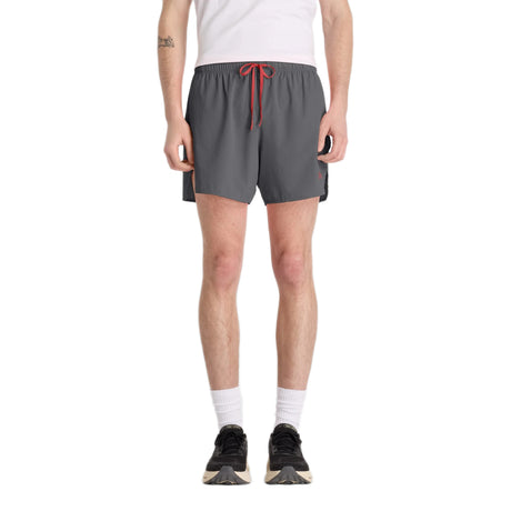 New Balance Men RC Ultra Light Split Short 5" Urgent Red - The Marathon Shop 