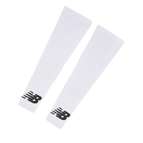 New Balance Performance Arm Sleeves White - The Marathon Shop 