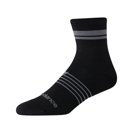 New Balance Unisex Pro Run Quarter Socks 1 Pair Black - The Marathon Shop 