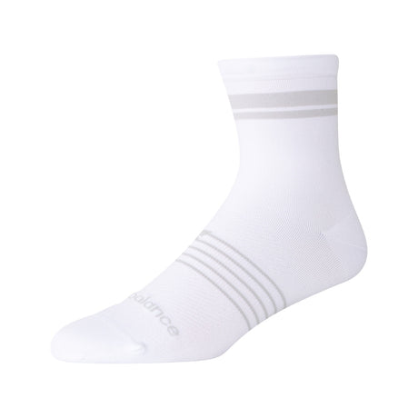 New Balance Unisex Pro Run Quarter Socks 1 Pair White - The Marathon Shop 