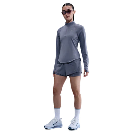 Nike Womens Dri-FIT Mid-Rise 2-in-1 Shorts - The Marathon Shop 
