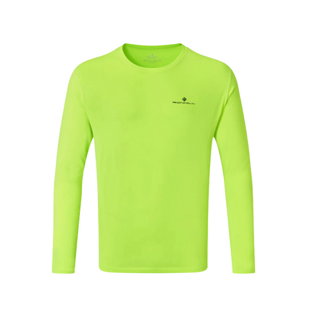 Ronhill Men Core Long Sleeve Fluo Yellow/Black - The Marathon Shop 
