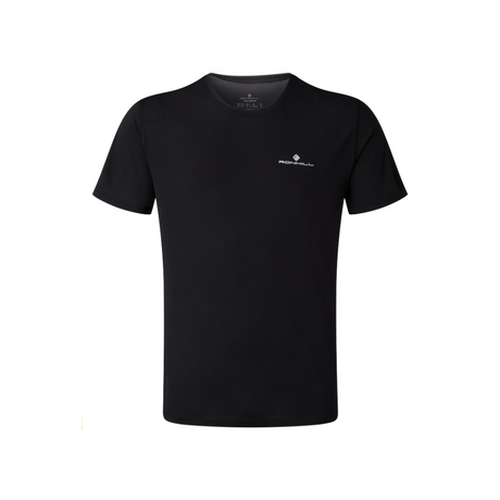 Ronhill Men Core Short Sleeve Black/Bright White - The Marathon Shop 
