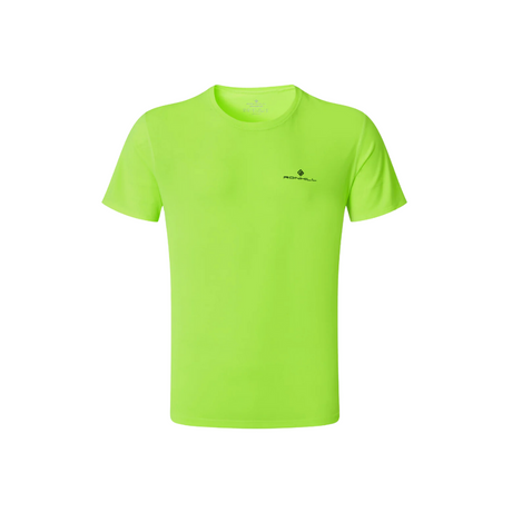 Ronhill Men Core Short Sleeve Fluo Yellow/Black - The Marathon Shop 