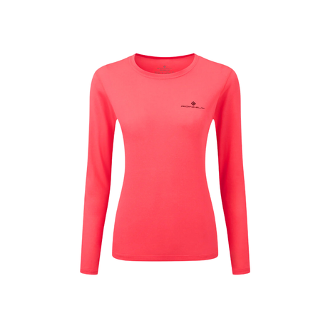 Ronhill Women Core Long Sleeve Hot Pink/Black - The Marathon Shop 