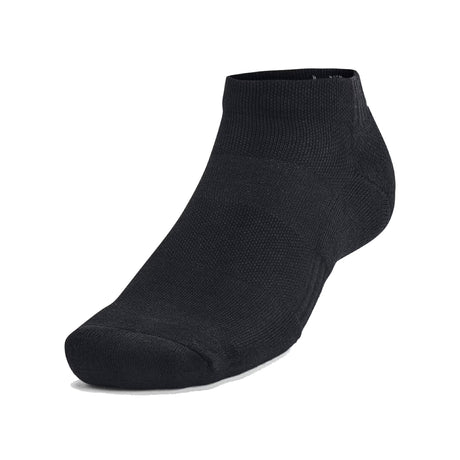 Under Armour Unisex Training Cotton 3 Pack Low Cut Black Socks - The Marathon Shop
