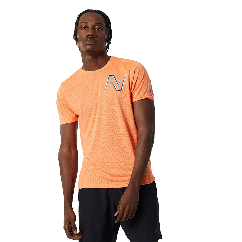 New Balance Men Graphic Impact Run Tee - The Marathon Shop 