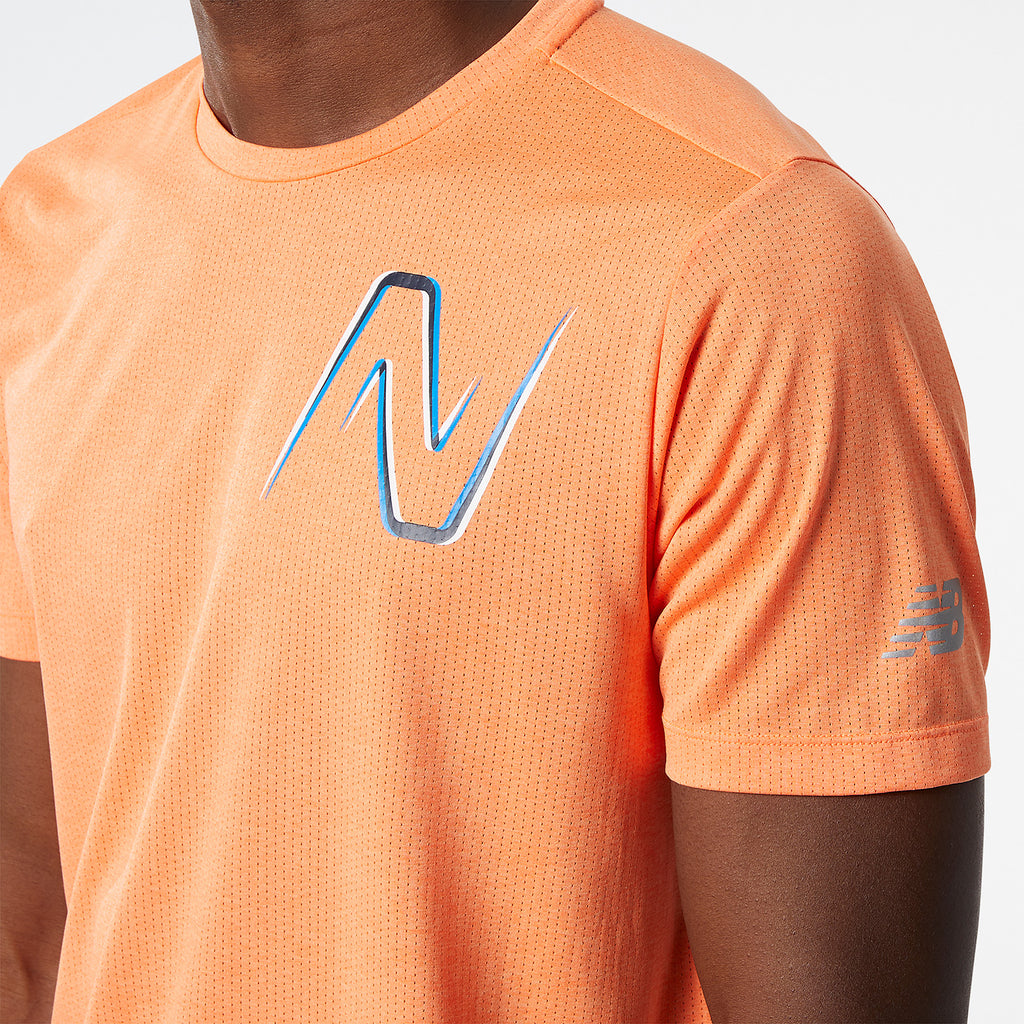New Balance Men Graphic Impact Run Tee - The Marathon Shop 