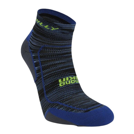Hilly Men Lite Comfort Quarter Cobalt/Charcoal - The Marathon Shop 