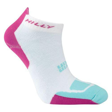 Hilly Women's Twin Skin Socklet - White Accessories Hilly 